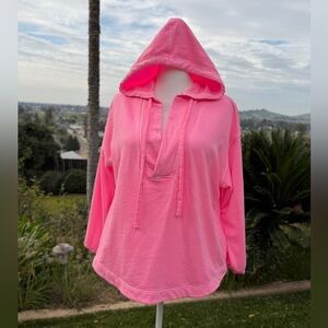 Old Navy Bright Pink Hoodie Sweatshirt
